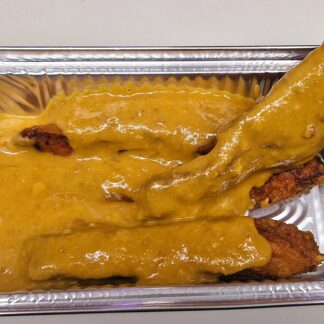 Grilled chicken satay skewers served with creamy peanut dipping sauce